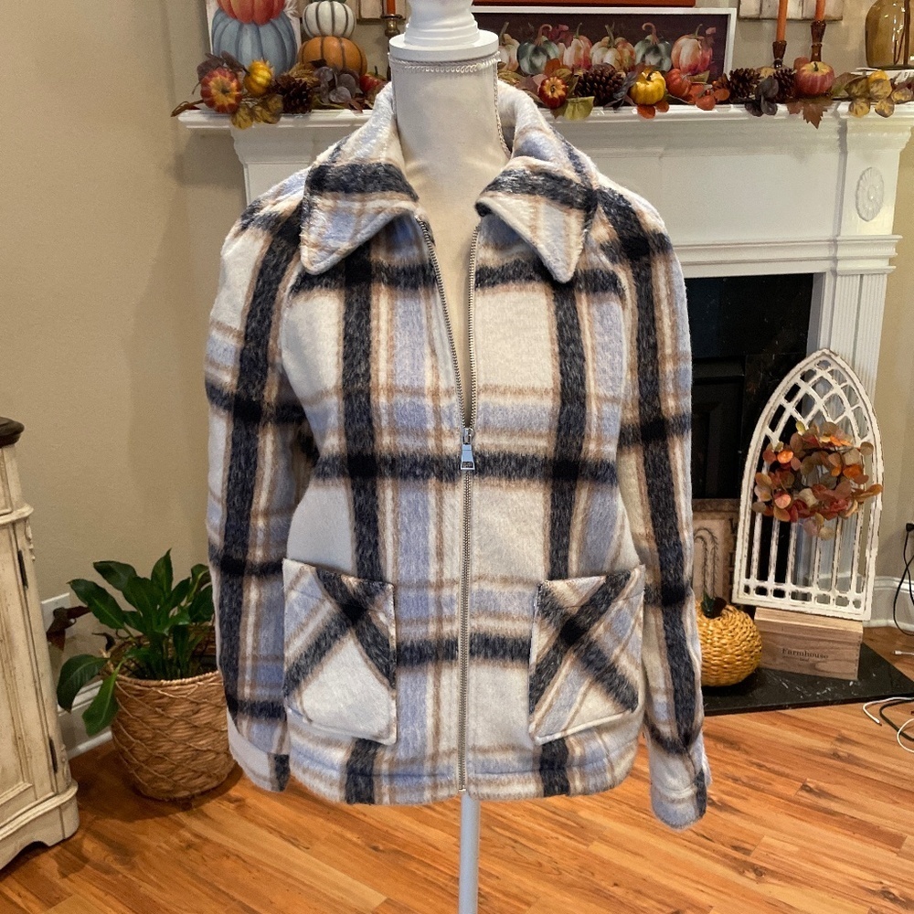 Bagatelle blue plaid jacket